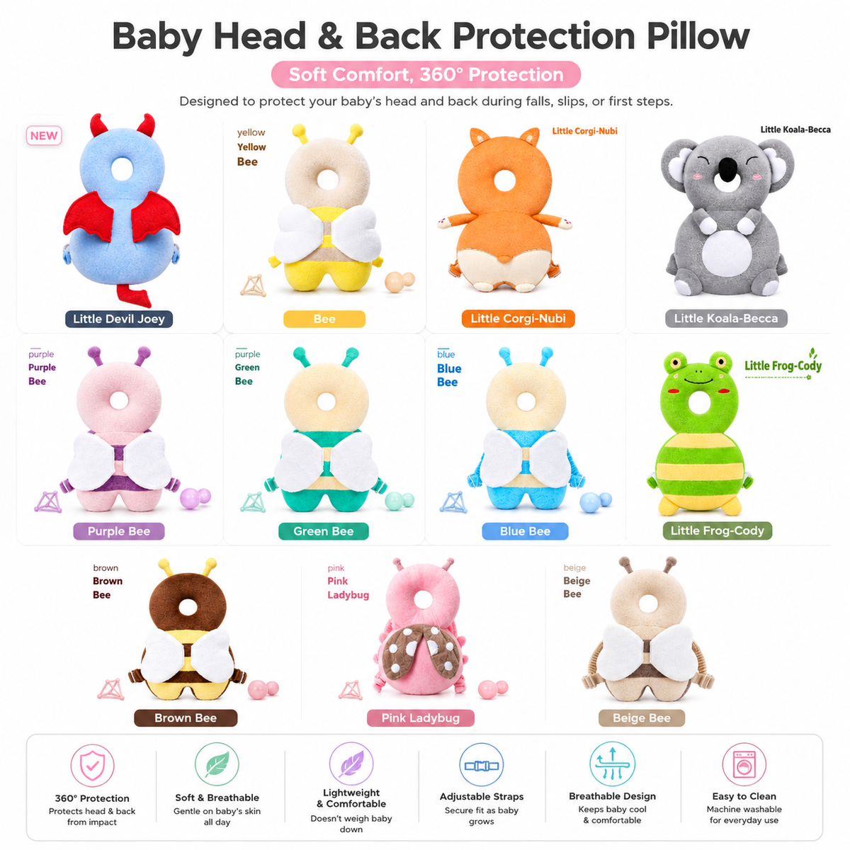 Areen Baby Head Protection Pillow