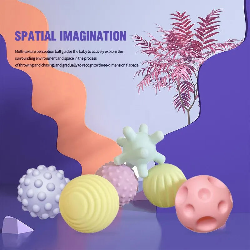 6 PCS Baby Toys Sensory Soft Balls For Children