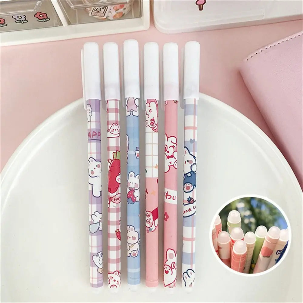 1Pcs Kawaii Game Cartoons Neutral Erasable Pen 0.5mm Blue Gel Pens