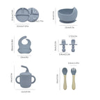 5pcs Silicone Baby Feeding Set