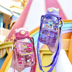 Cute Kids Water Bottle with Straw
