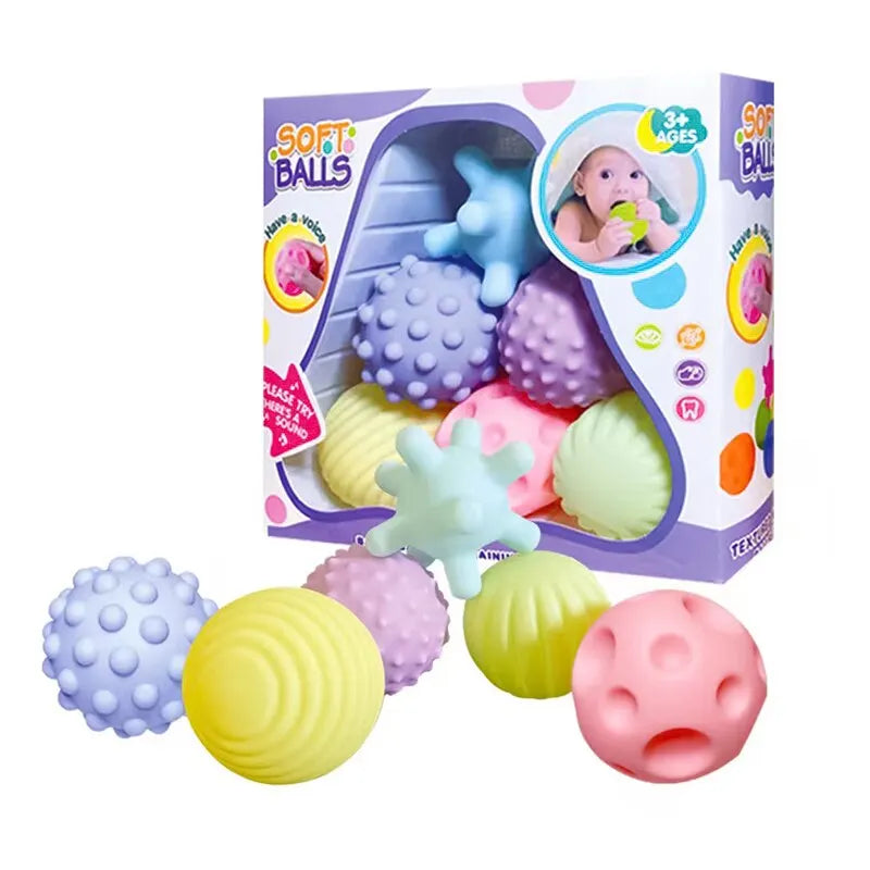 6 PCS Baby Toys Sensory Soft Balls For Children