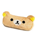 Kawaii Rilakkuma Pencil Cases For Kids Girls Cute Cartoon Bear Pencil Pouch Organizer