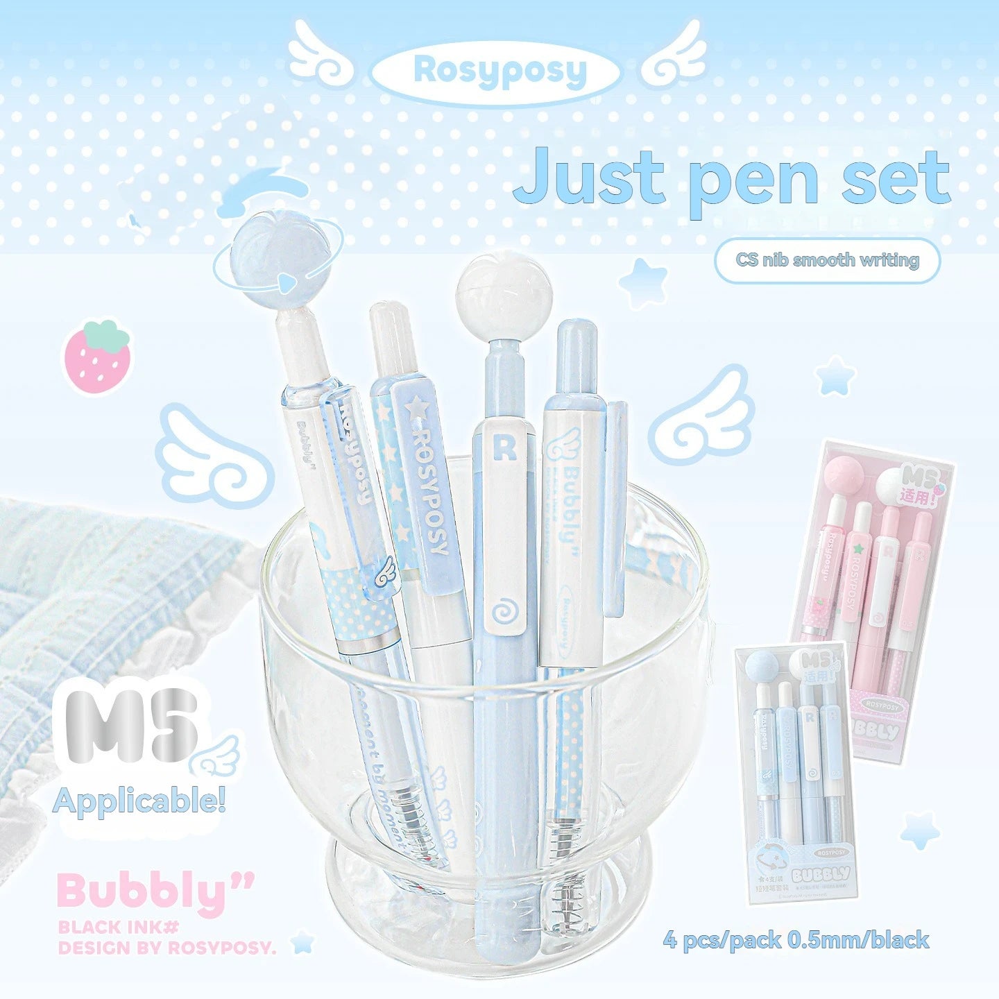 Neutral Pen  Short Pen  4-Pack  High Aesthetic Value  360  Rotation  And Problem  Solving Pen