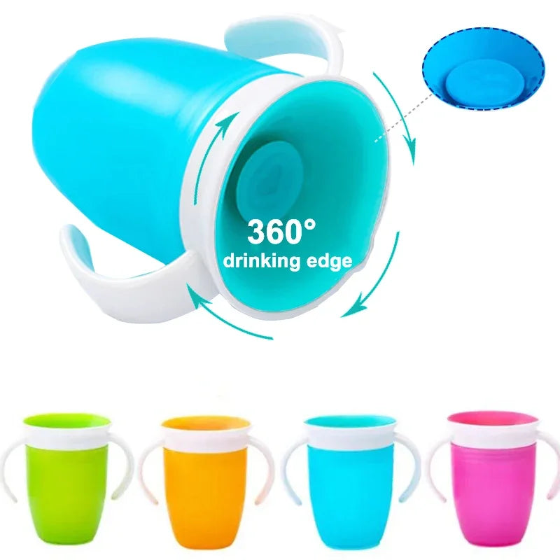 Baby Learning Drinking Cup 360 Degrees Rotated Baby Water Cups