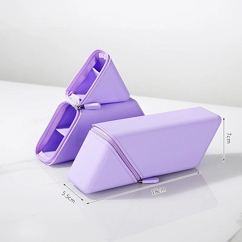 Creative Silicone Pencil Case Large Capacity Simple Design