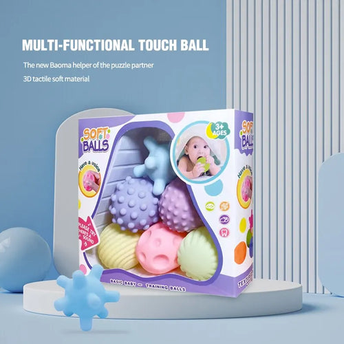 6 PCS Baby Toys Sensory Soft Balls For Children