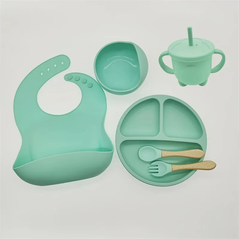 Children's Feeding Set Baby Silicone 6/8-piece