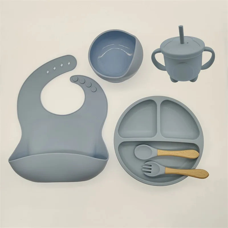 Children's Feeding Set Baby Silicone 6/8-piece