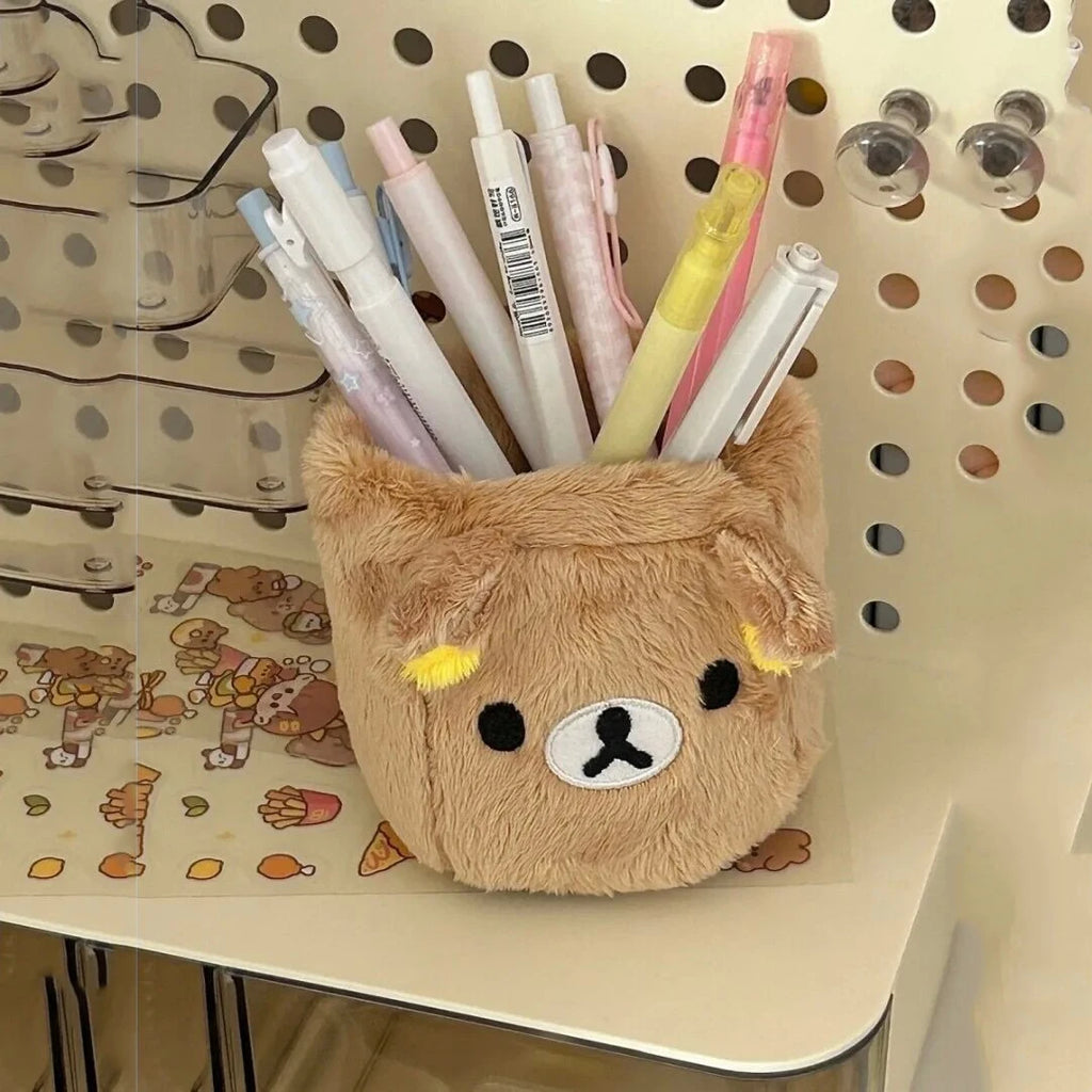 Plushes Pencil Holder Cosmetics Pen Container Desk Accessories