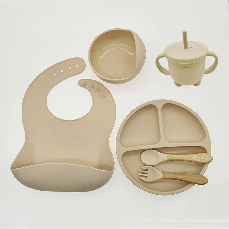Children's Feeding Set Baby Silicone 6/8-piece