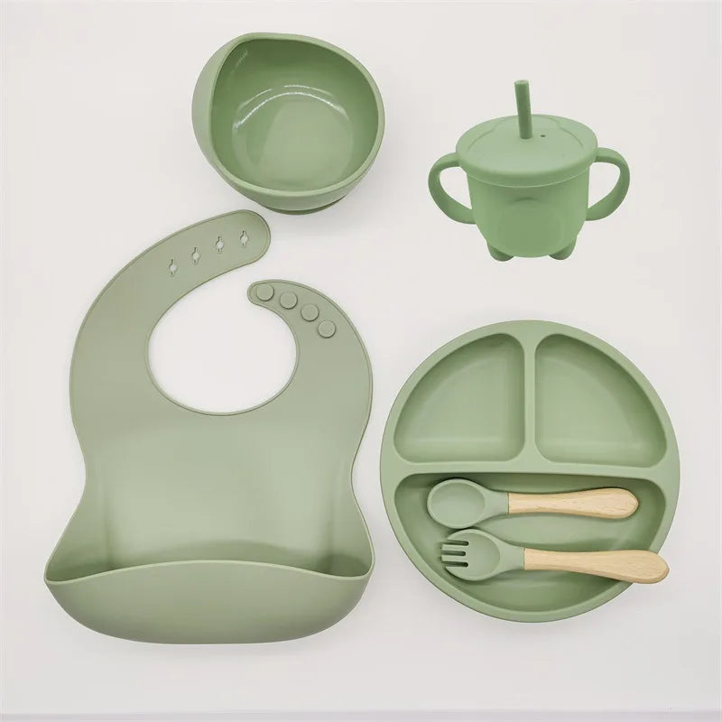 Children's Feeding Set Baby Silicone 6/8-piece