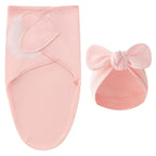 0-6 Months Baby Swaddle and Hat Set