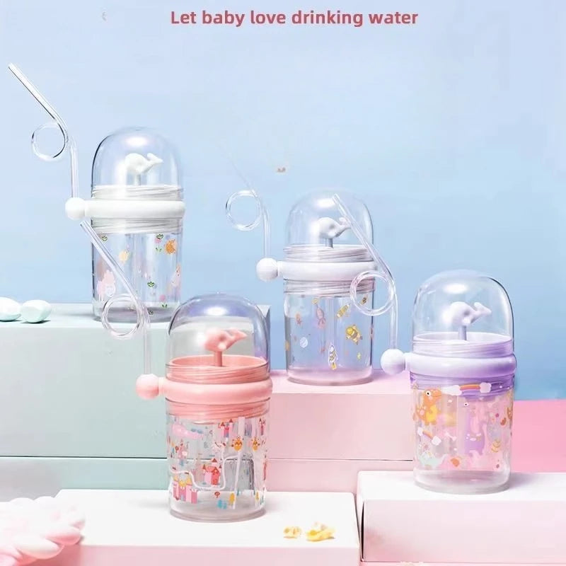 Water Bottles Children Whale Squirting Cup Dolphin Goldfish