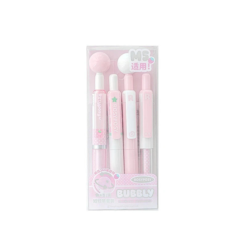 Neutral Pen  Short Pen  4-Pack  High Aesthetic Value  360  Rotation  And Problem  Solving Pen
