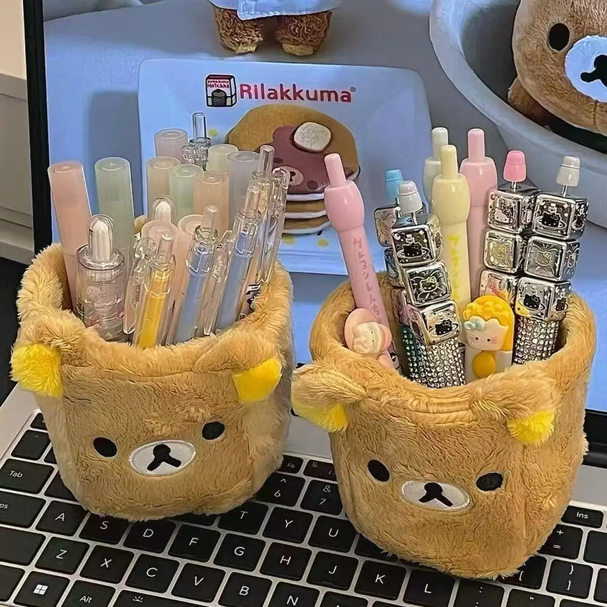 Plushes Pencil Holder Cosmetics Pen Container Desk Accessories