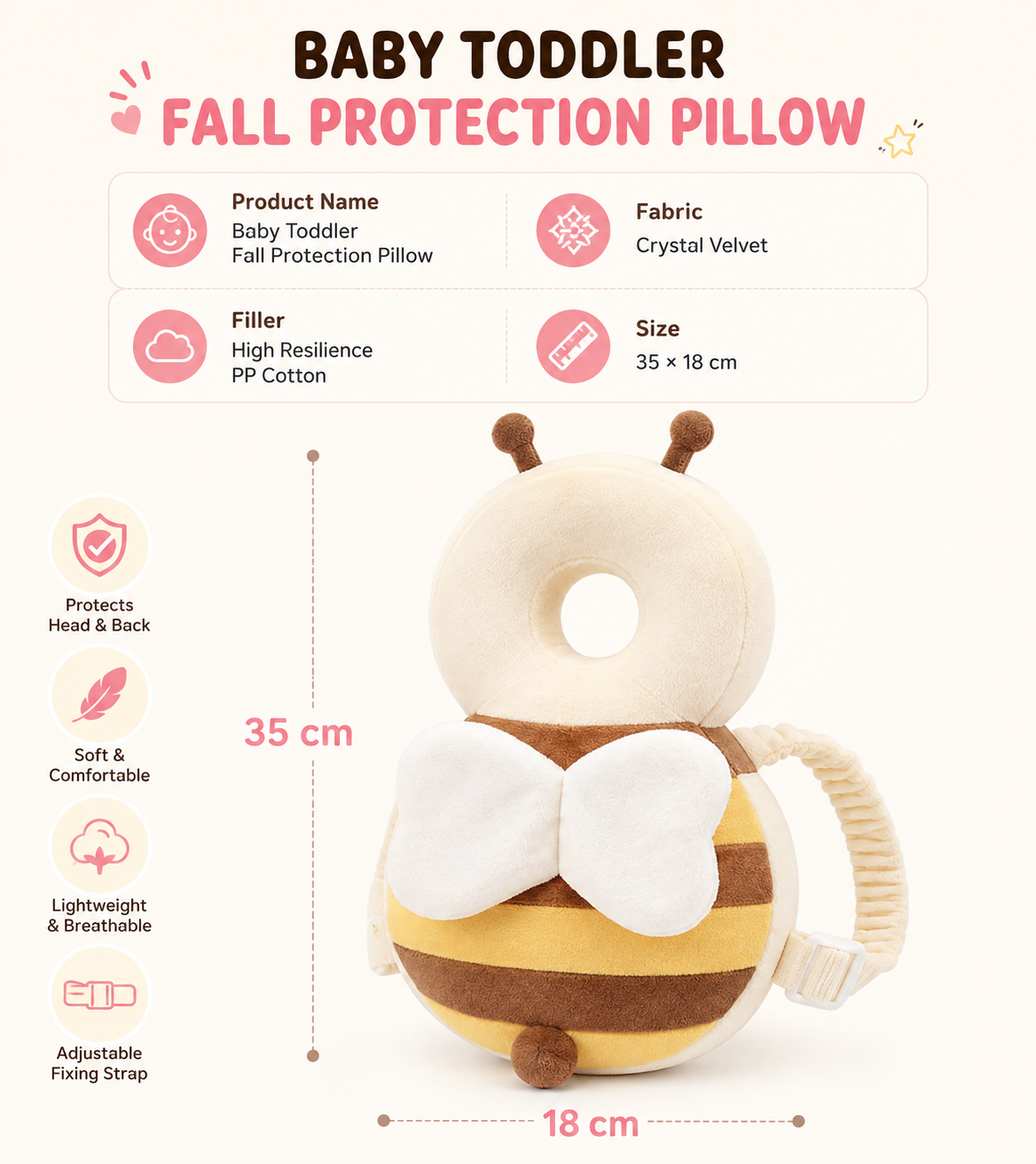 Areen Baby Head Protection Pillow