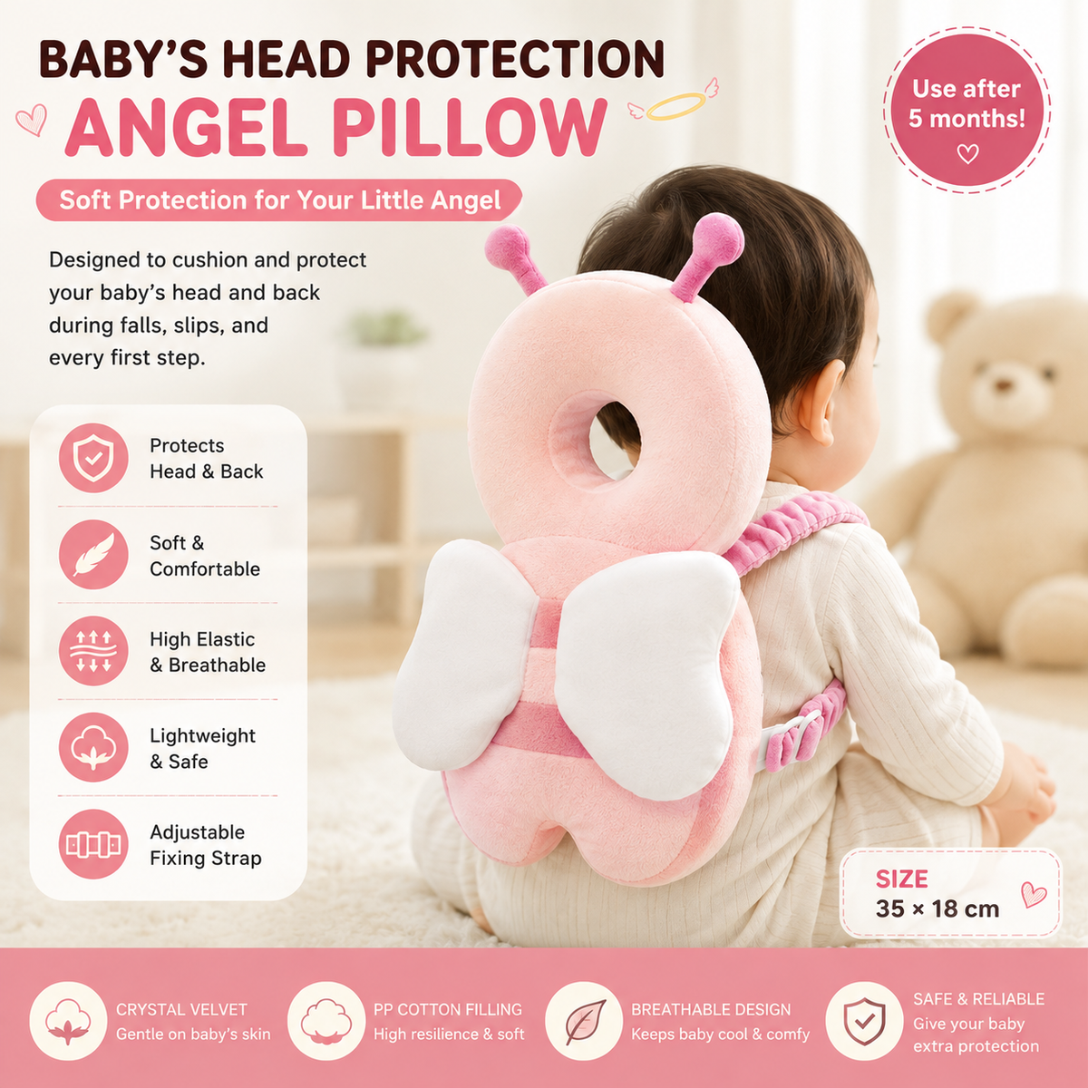 Areen Baby Head Protection Pillow